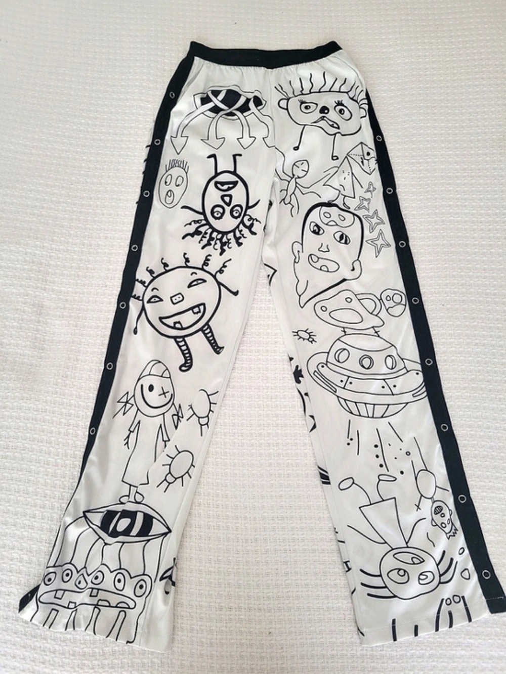 Womens Stretch Graphic Printed Pants